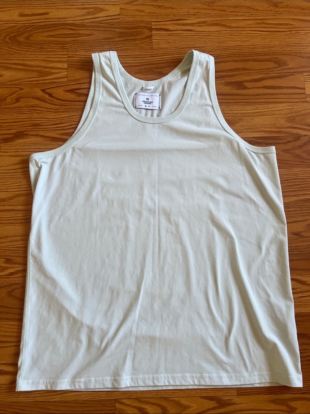 Reigning Champ Men's Lightweight Tank Top in Light Mint/Blue- Classic Simple Fit